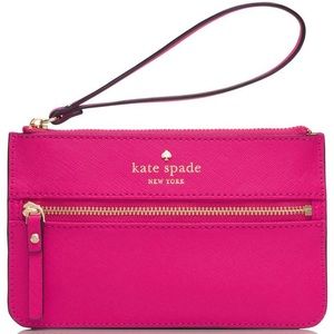 Kate Spade's Mikas Pond Bee Wristlet in Mulledwine